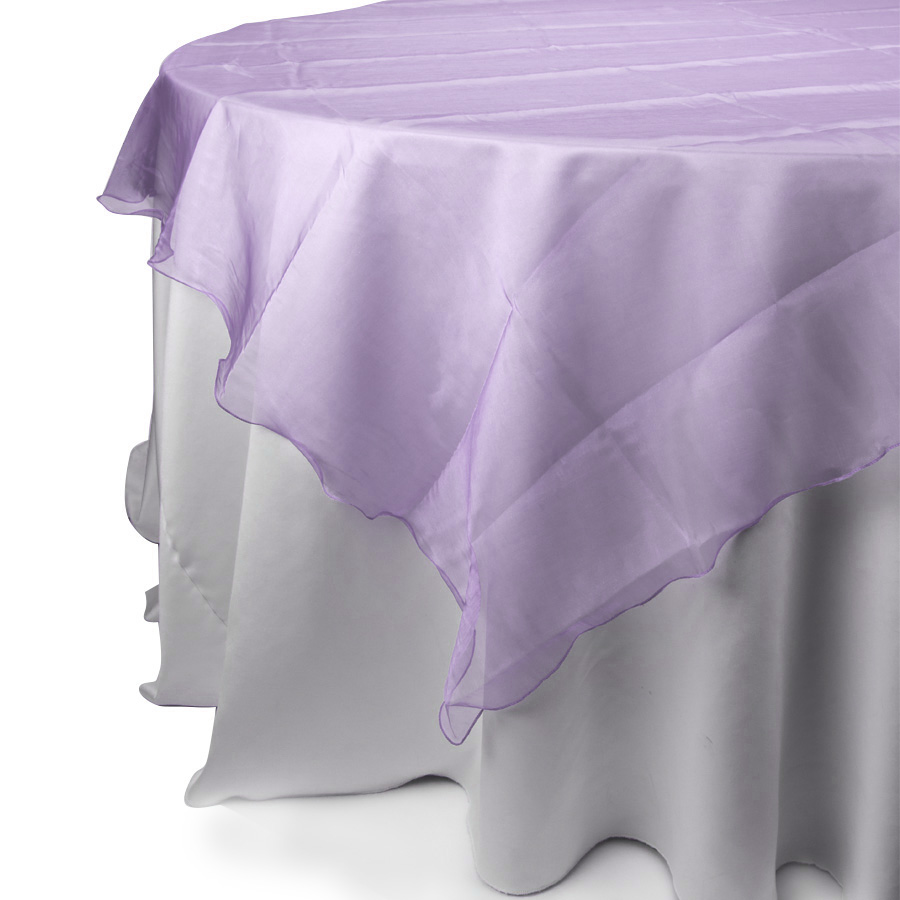 Sheer Organza Square Table Cover Overlays 80"x80"