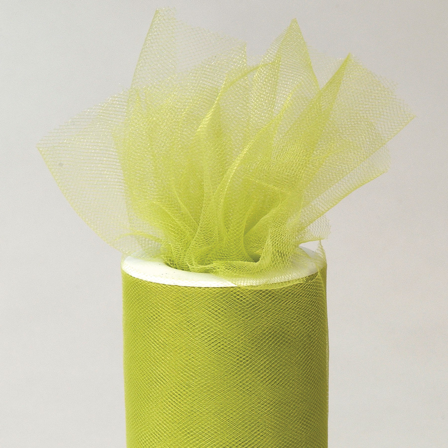 Tulle Roll 6" x 25yds  Apple Green