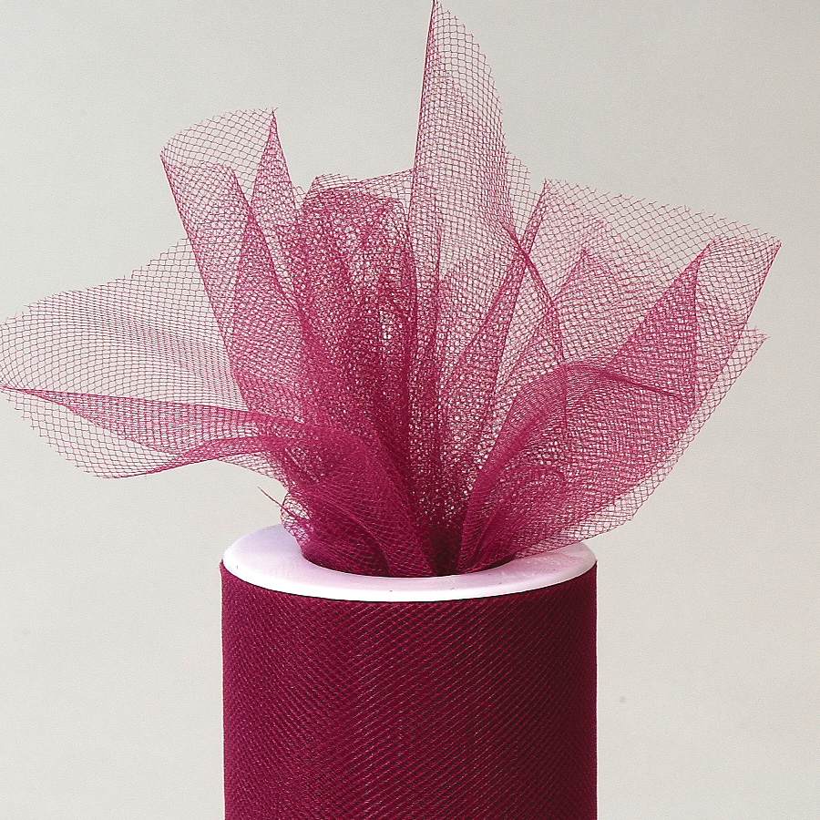 Tulle Roll 6" x 25yds  Burgundy