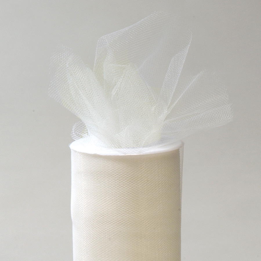 Tulle Roll 6" x 25yds  Ivory