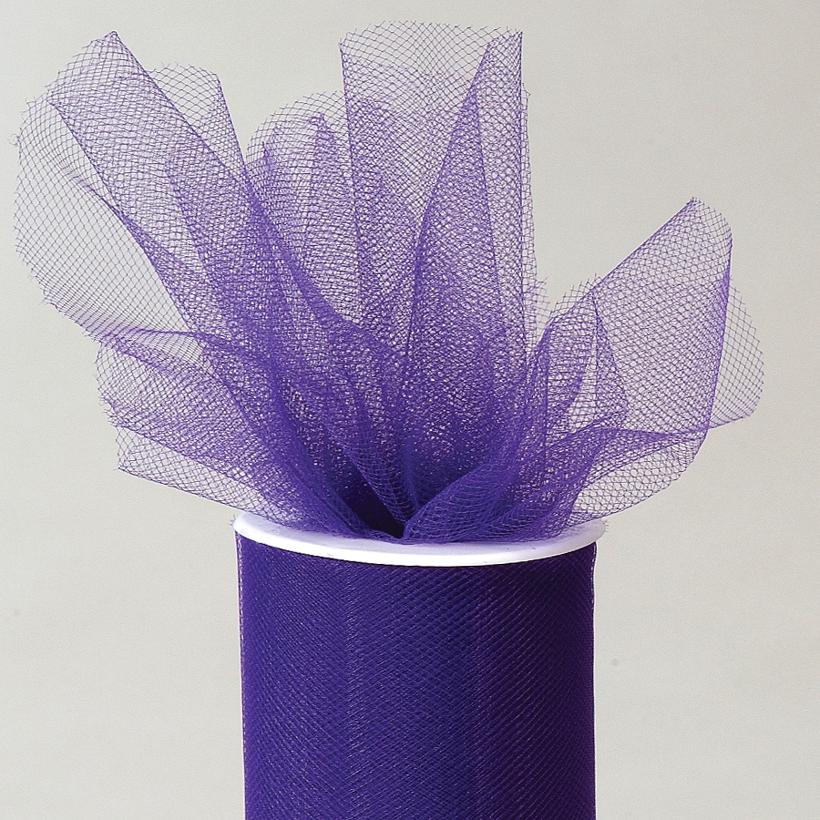 Tulle Roll 6" x 25yds  Purple