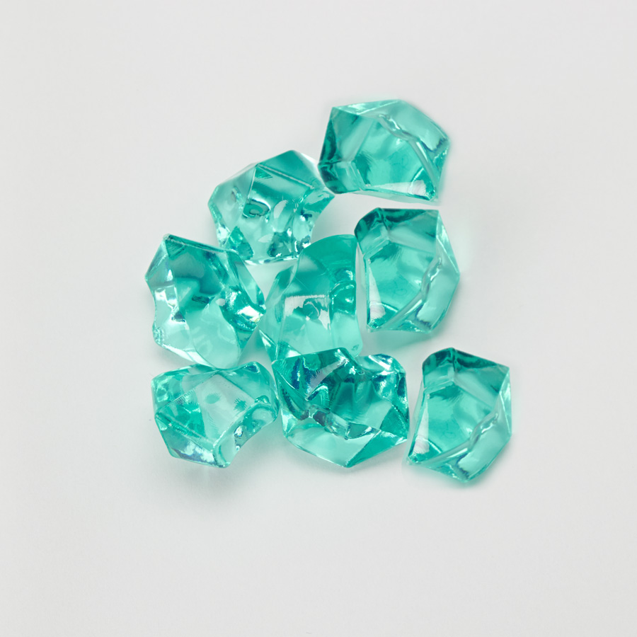 Acrylic Crystal Ice Décor Aqua