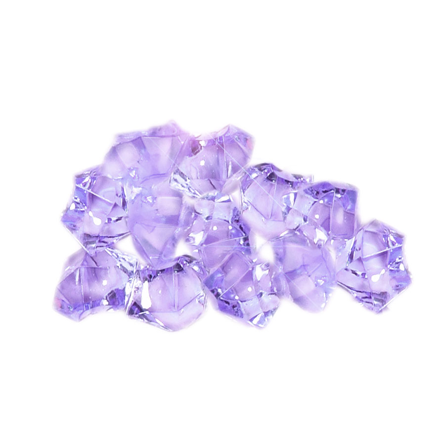 Acrylic Crystal Ice Décor Lavender