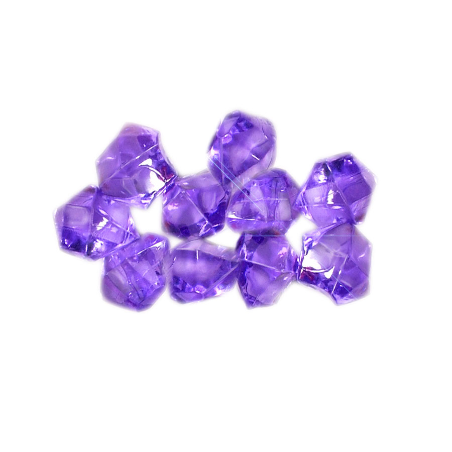 Acrylic Crystal Ice Décor Purple