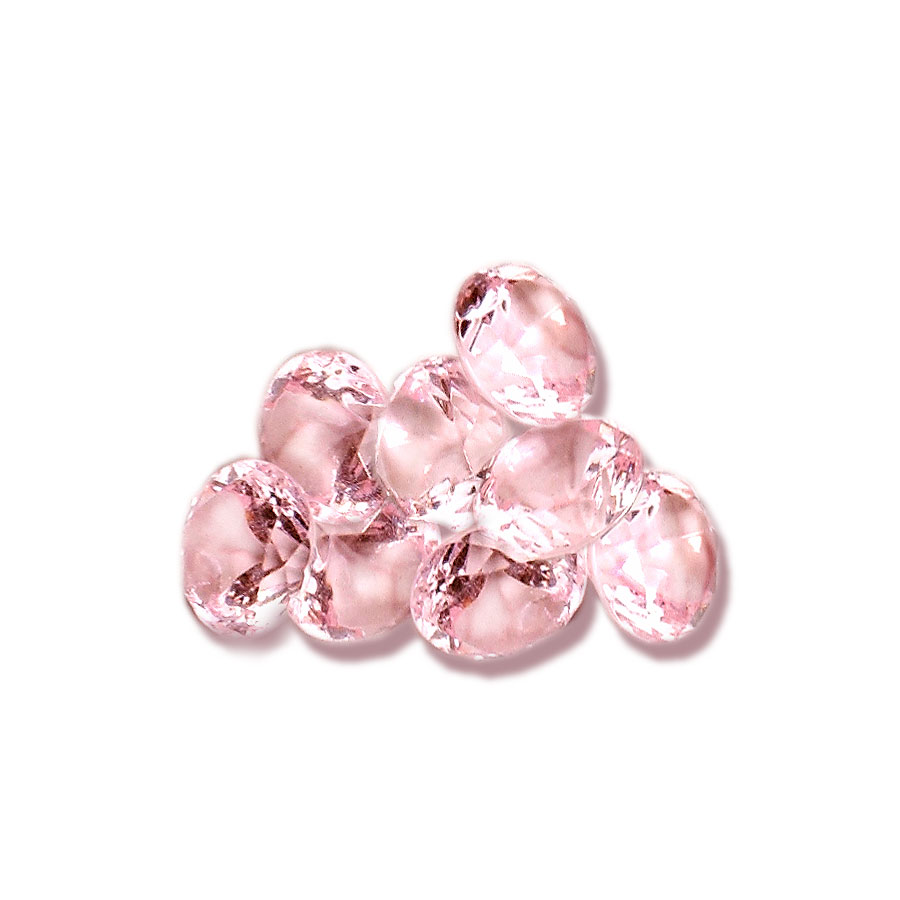 Acrylic Diamonds Gem Décor Pink