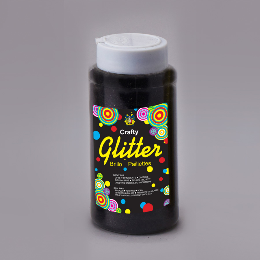 Fine Glitter Bottle 1 LBS - Black