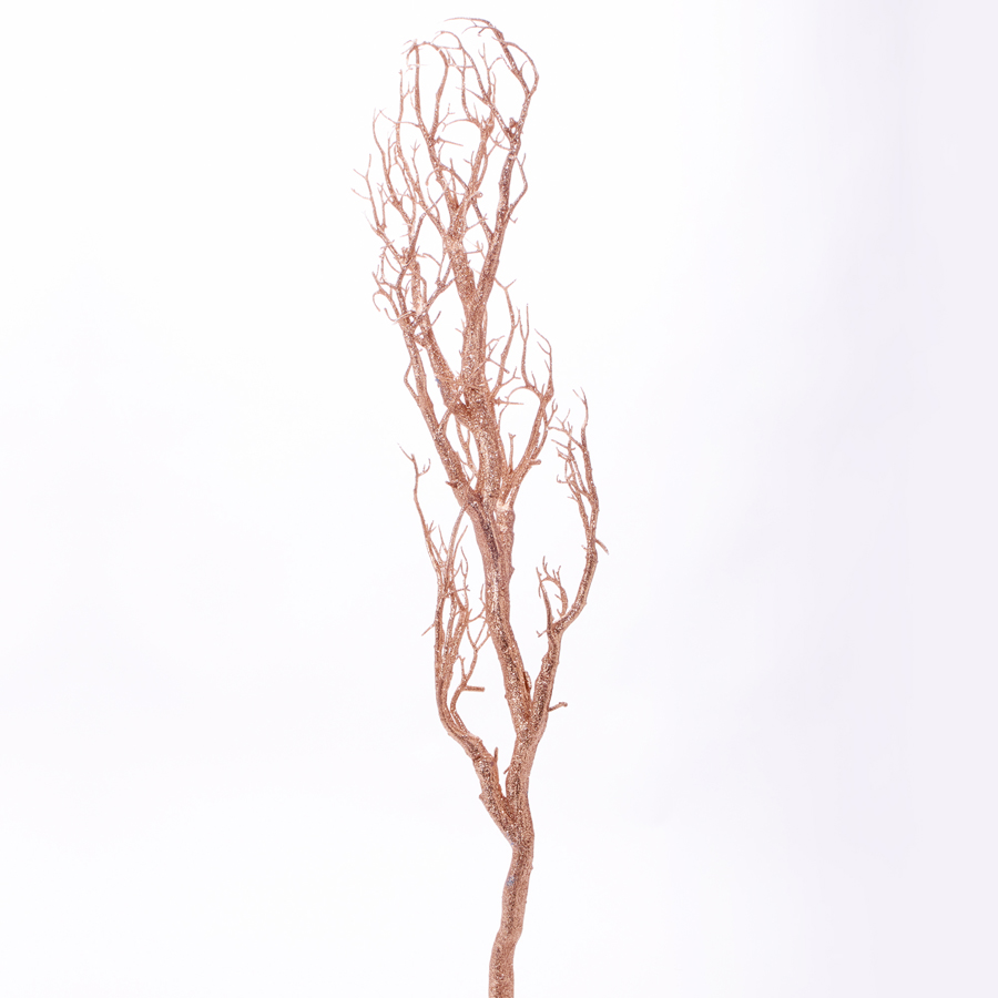 Manzanita Glitter Tree Branch 47" - Rose Gold