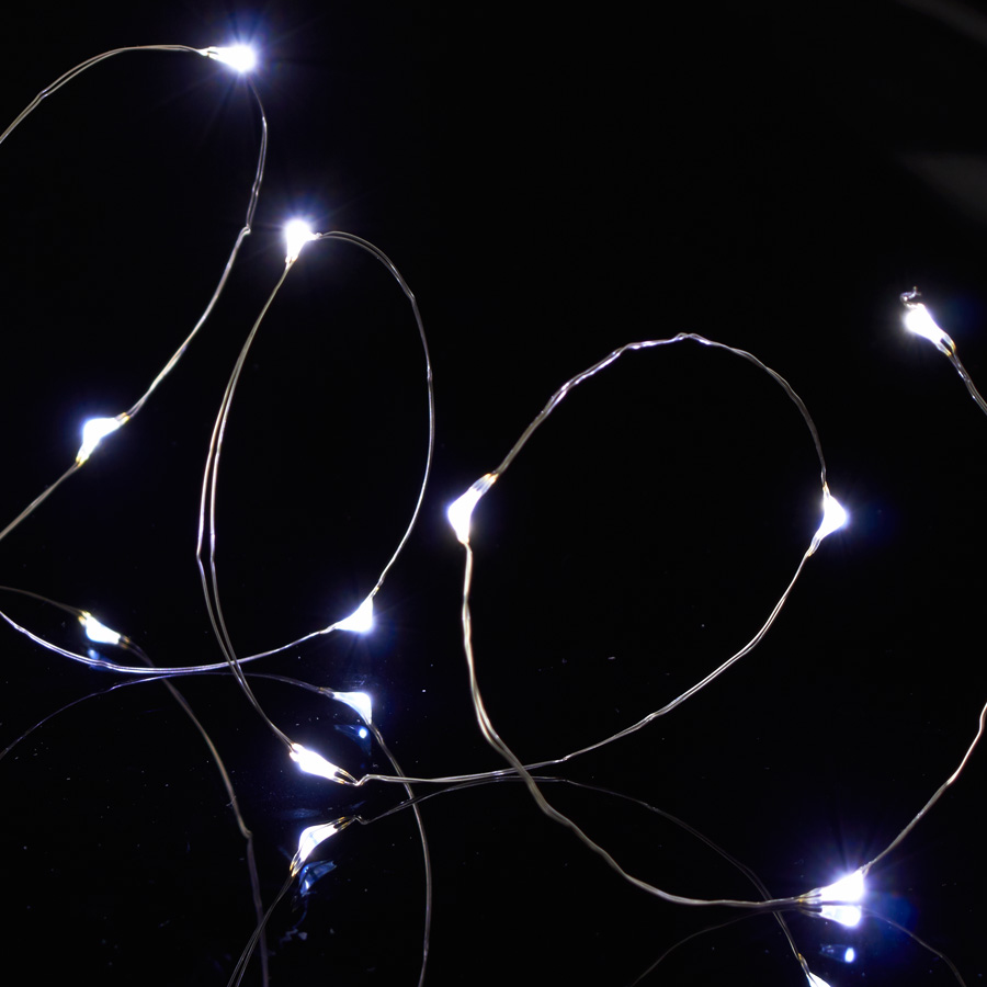LED Fairy Wire Lights Waterproof - White