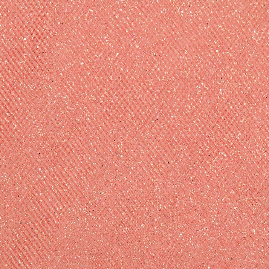 Glitter Tulle 54" X 10yds - Coral