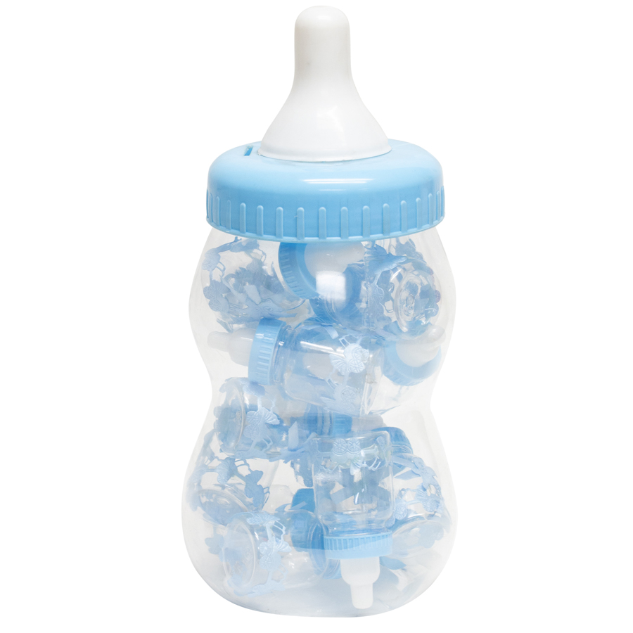 Plastic Baby Bottle,Including 16pc Small Decorated Bottles