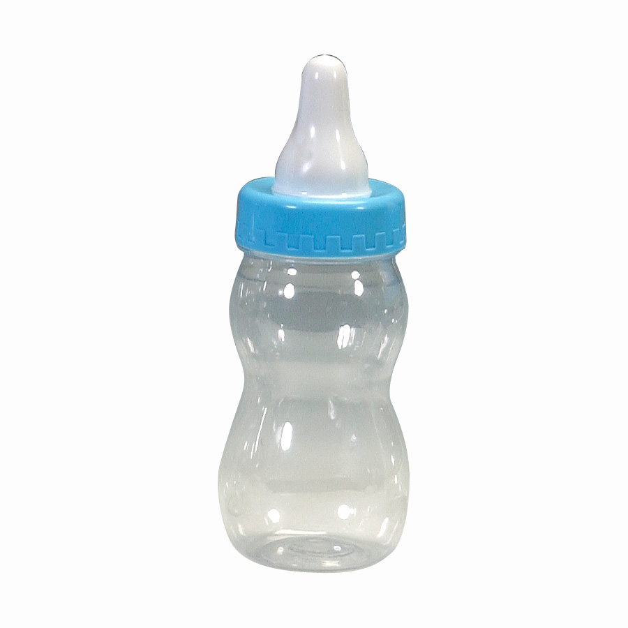 Plastic Baby Bottle Blue 9"