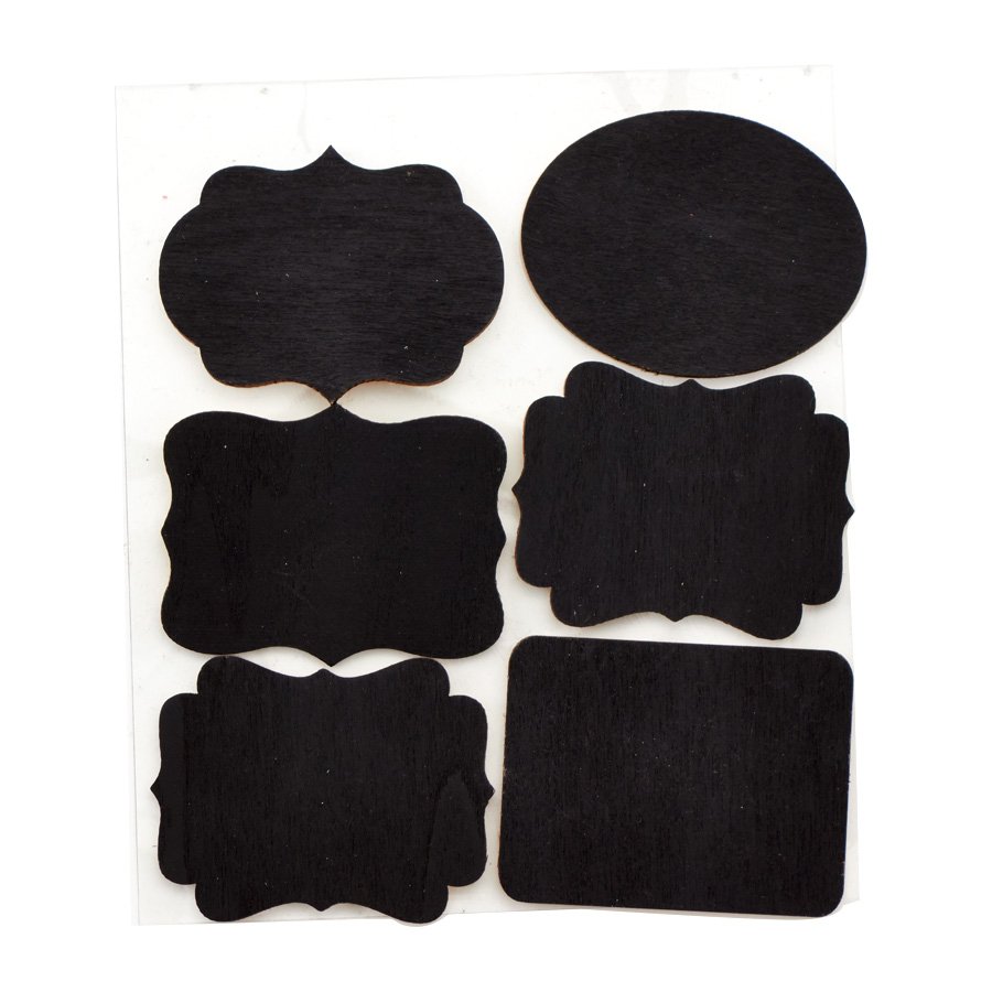 Chalkboards with Adhesive 6pc/bag