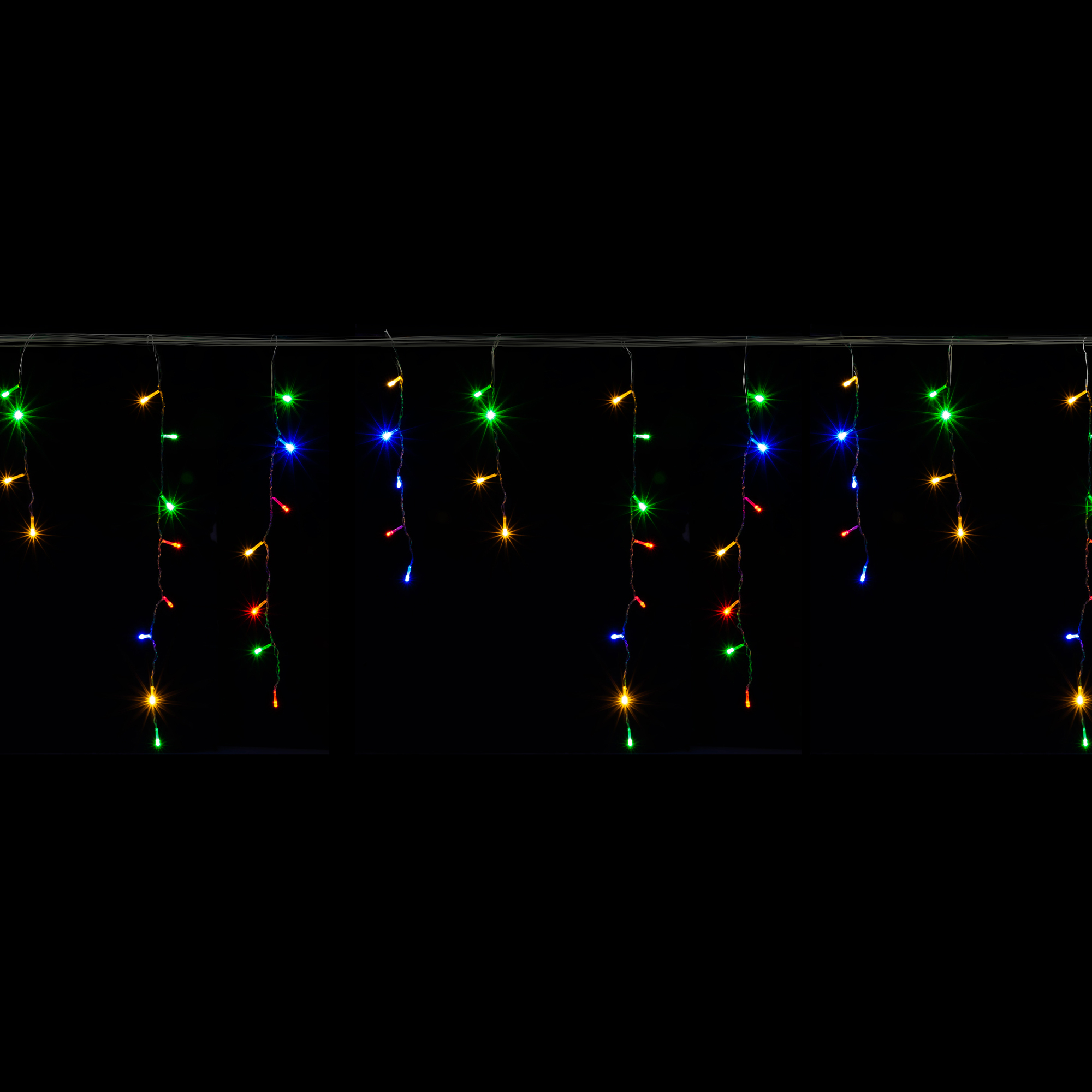 LED Icicle Light String 10ft - Multicolor