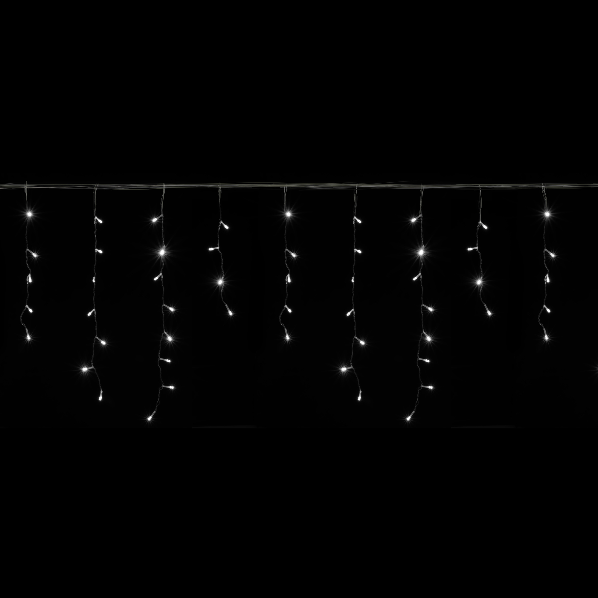 LED Icicle Light String 10ft - White