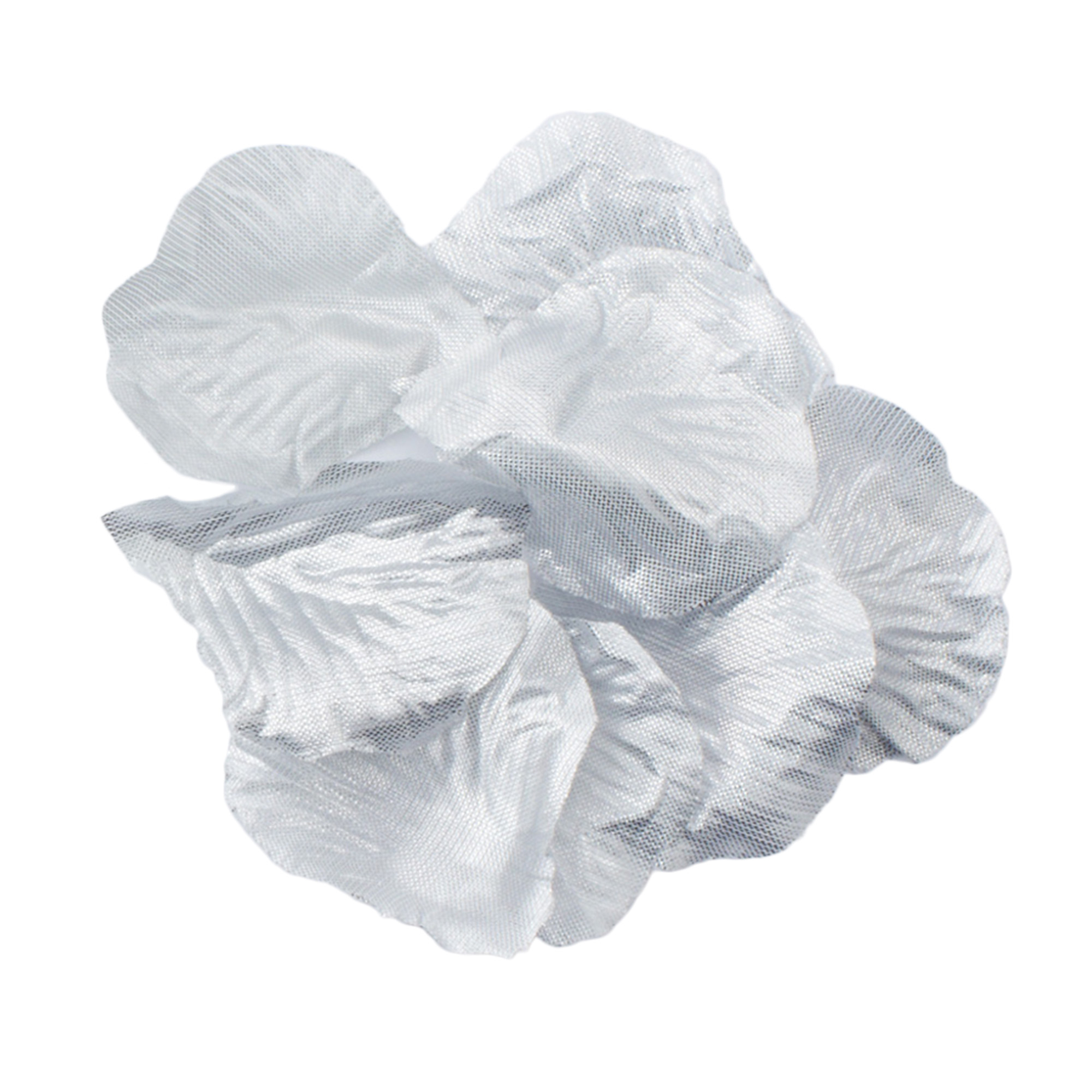 Silk Rose Petals 400pc/bag - Silver
