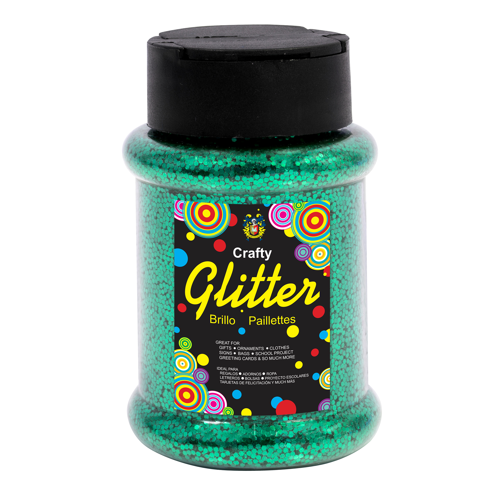 Glitter Bottle 4oz - Aqua