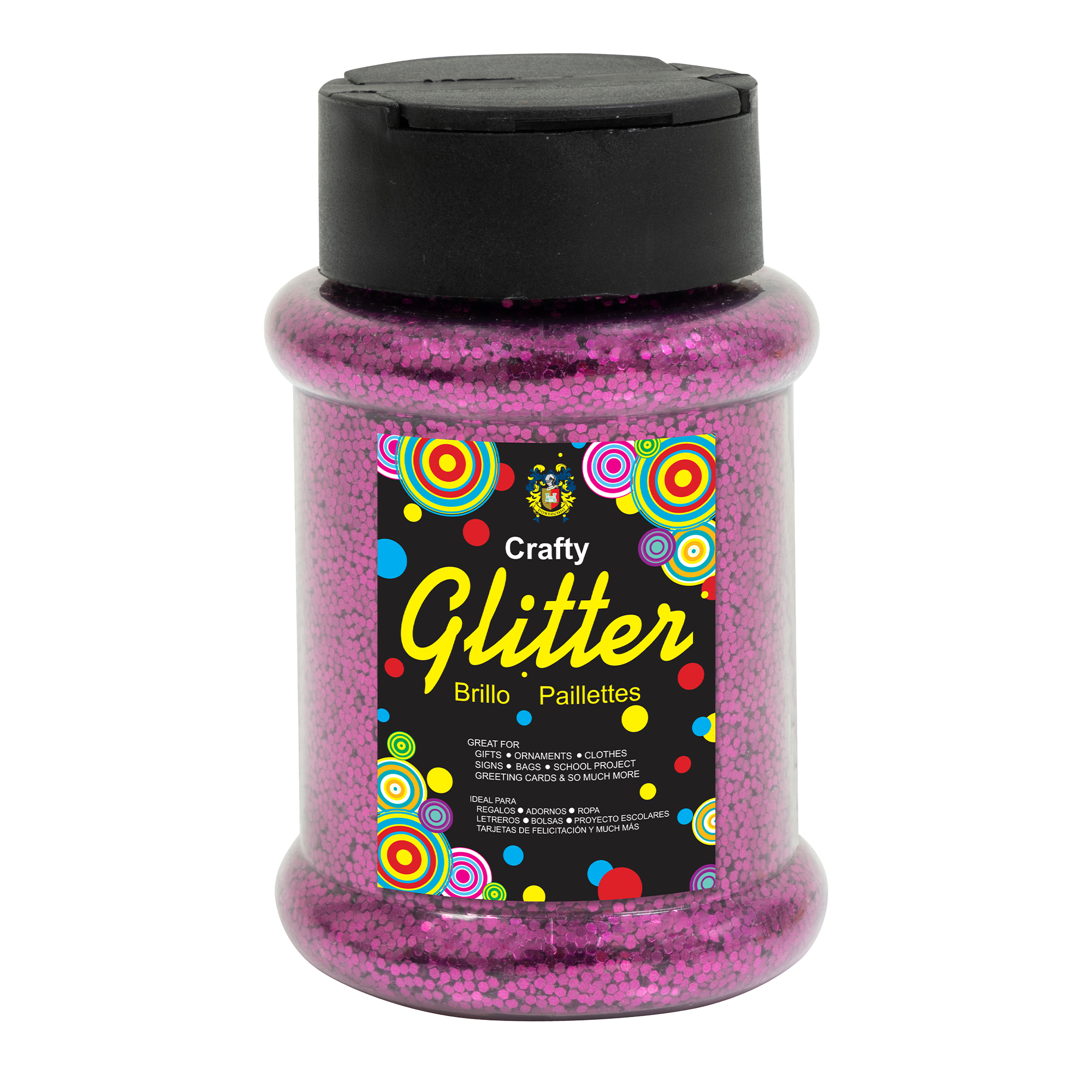 Glitter Bottle 4oz - Fuchsia