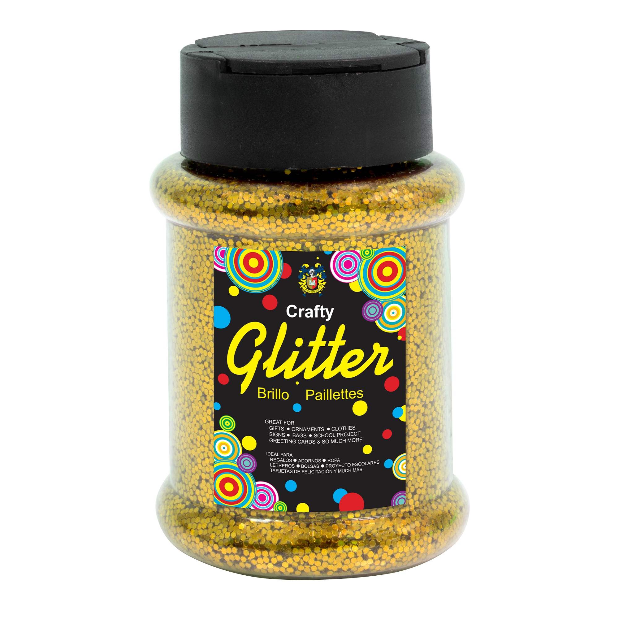 Glitter Bottle 4oz - Gold