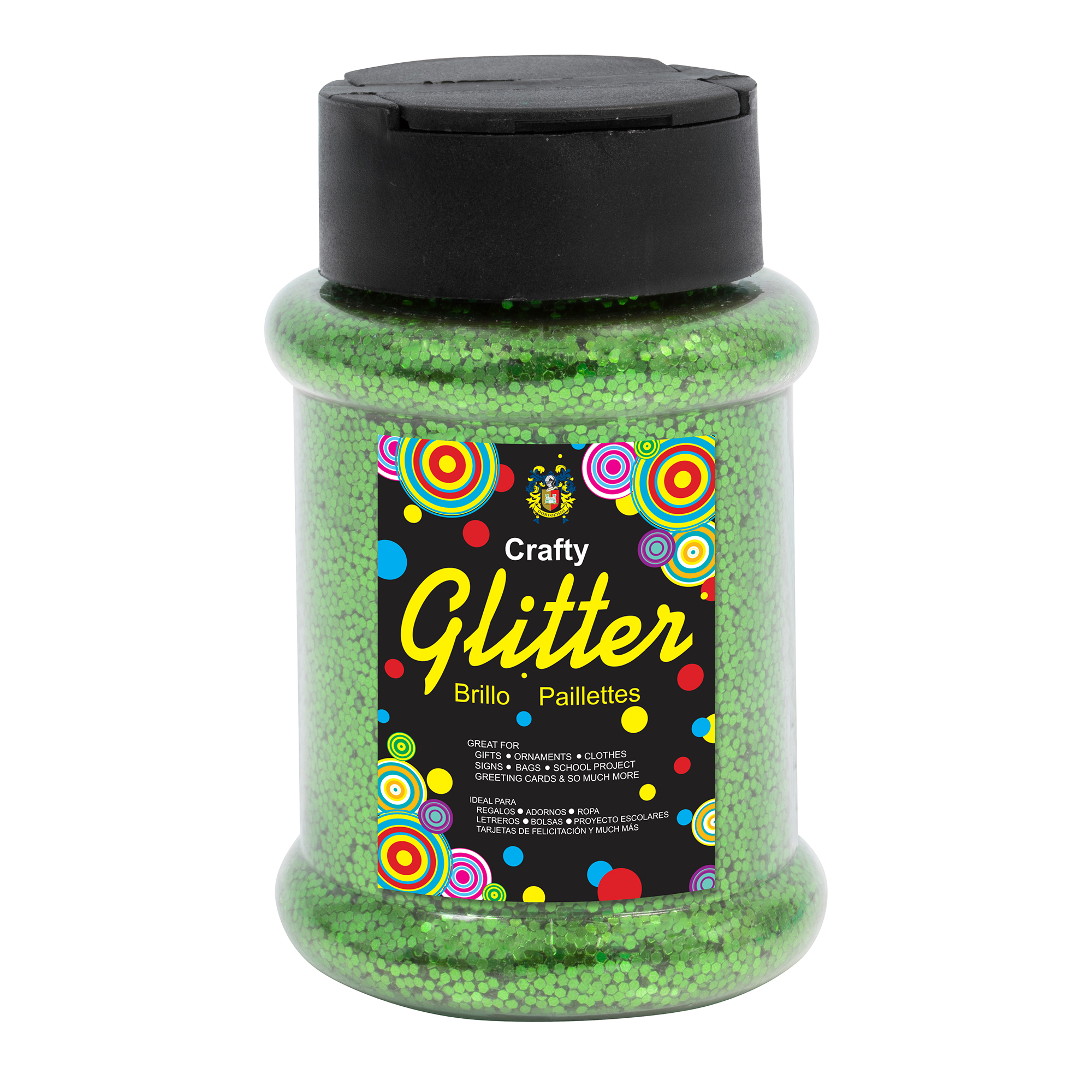 Glitter Bottle 4oz - Lime Green