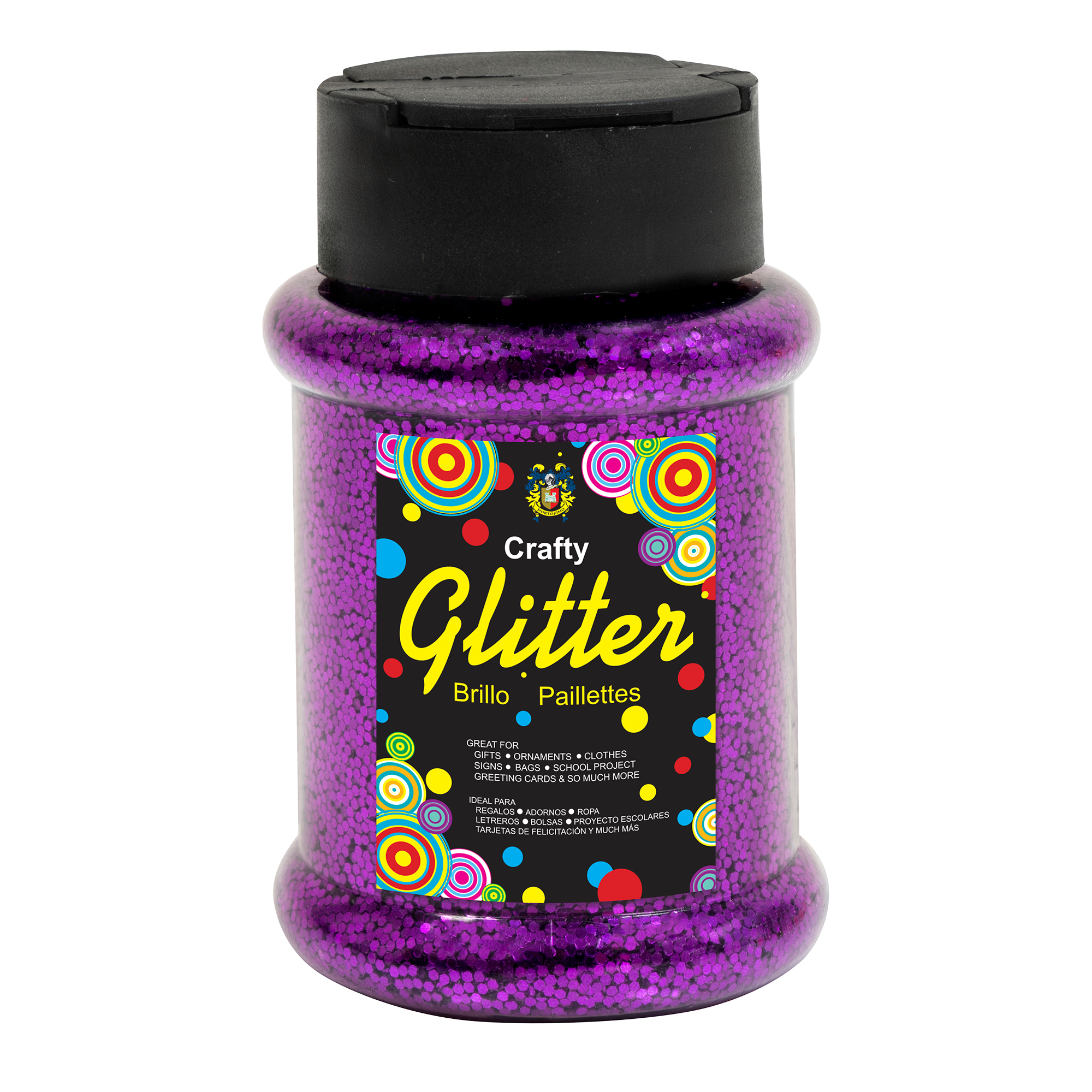 Glitter Bottle 4oz - Purple