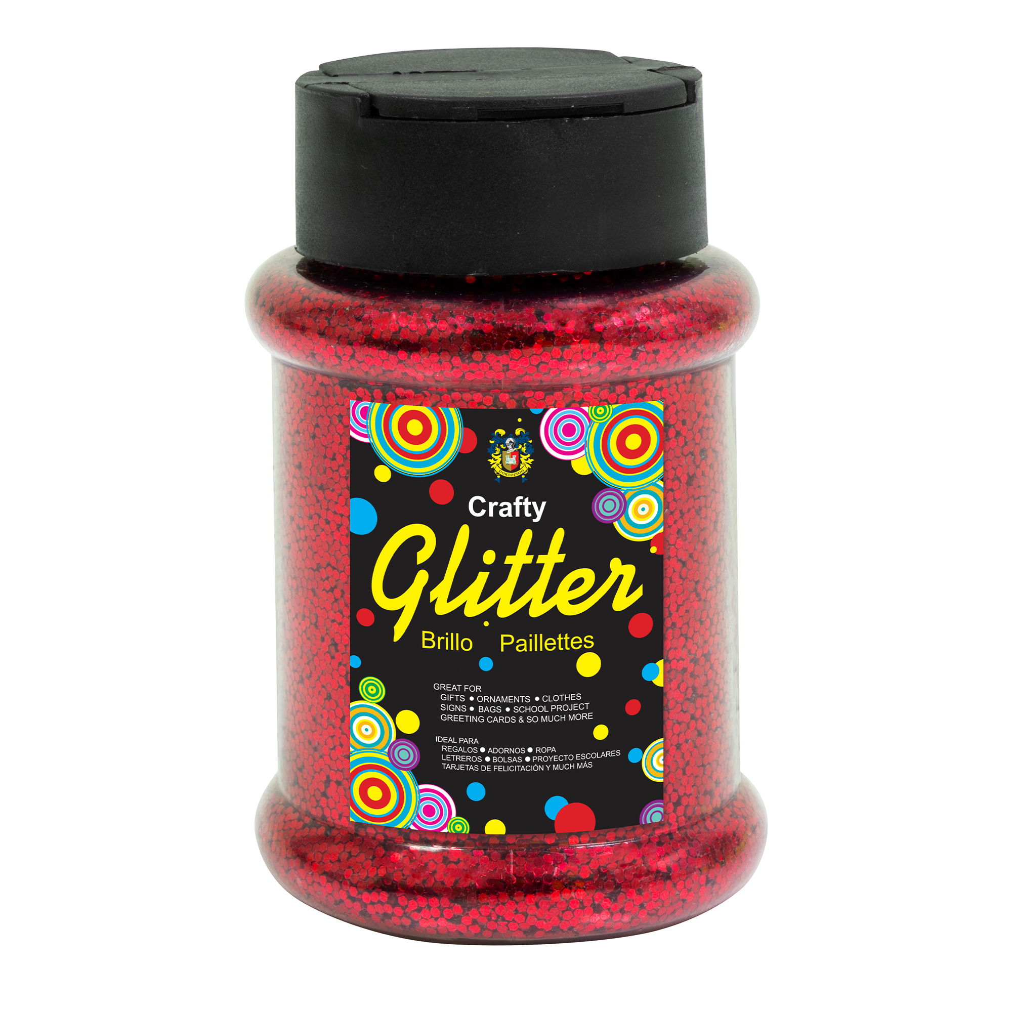 Glitter Bottle 4oz - Red