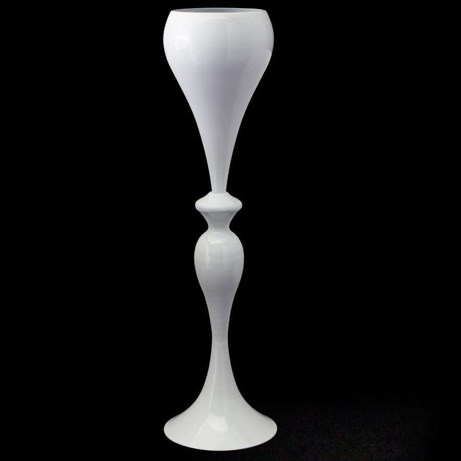 Mermaid Shaped Vase Wedding Table Centerpieces 25"- White