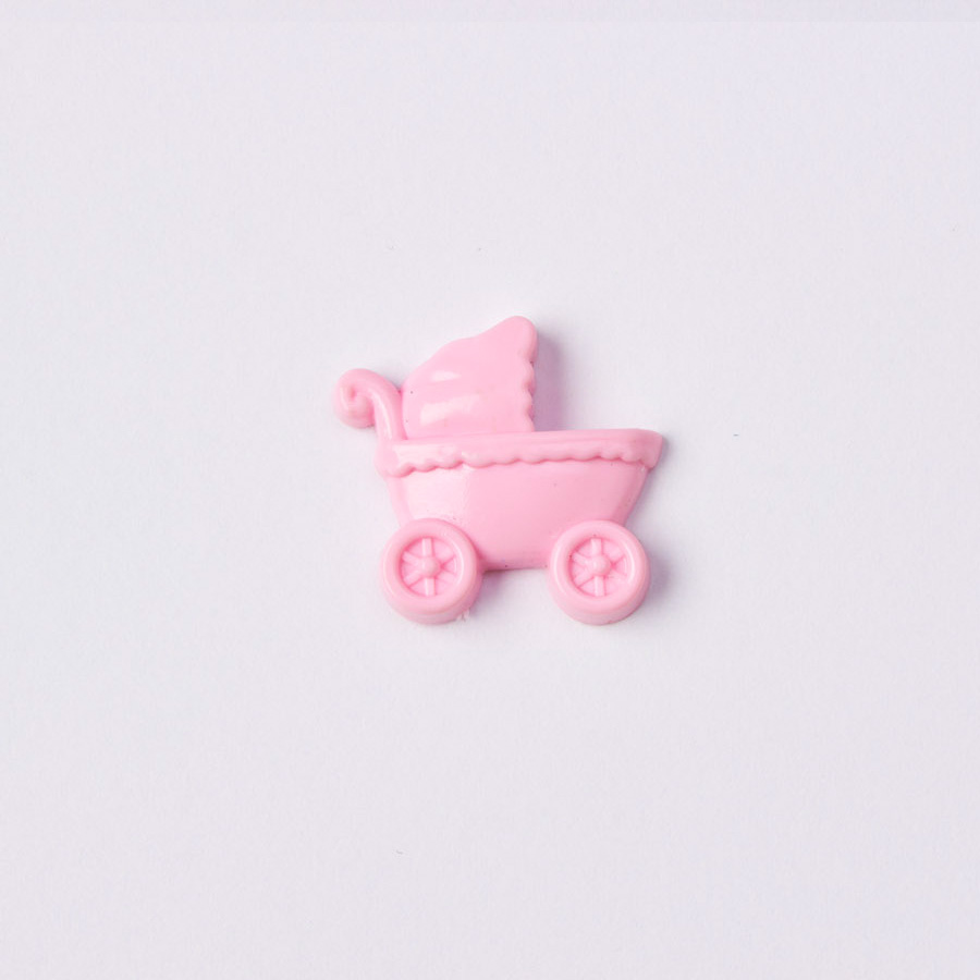 Plastic Baby Carriage Embellishment 144pc/bag