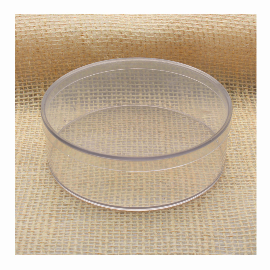 Plastic Round Box 4½" - Clear