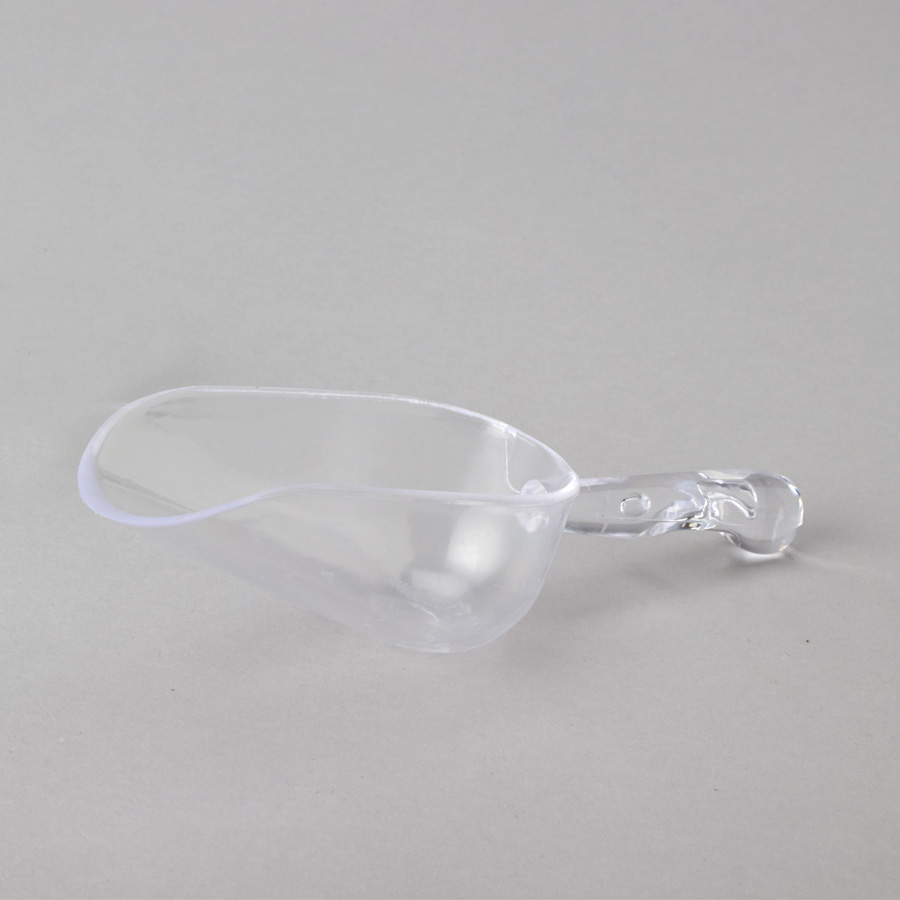 Plastic Candy Scoop 5¾" 6pc/bag - Clear