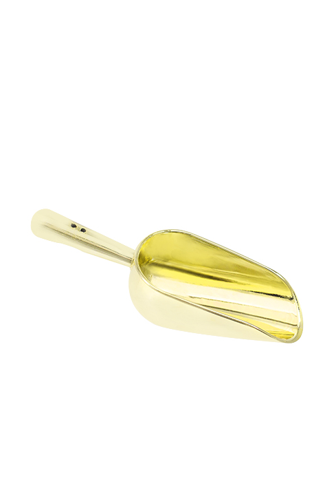 Plastic Candy Scoop 5¾" 6pc/bag - Gold
