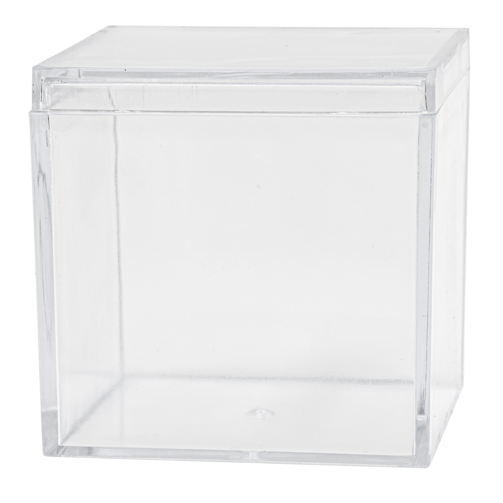 Plastic Cube Box 2¼" - Clear