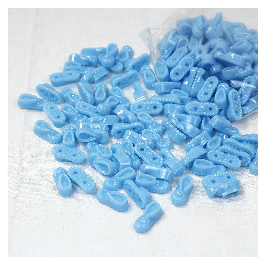 PLASTIC SHOE BLUE 144pc/bag