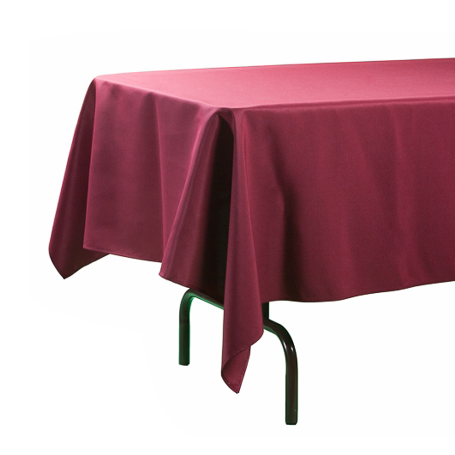 Plastic Rectangle Table Covers - Burgundy 54" x 108"