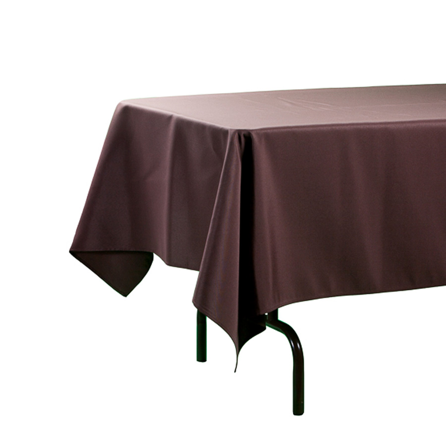 Plastic Rectangle Table Covers - Brown  54" x 108"