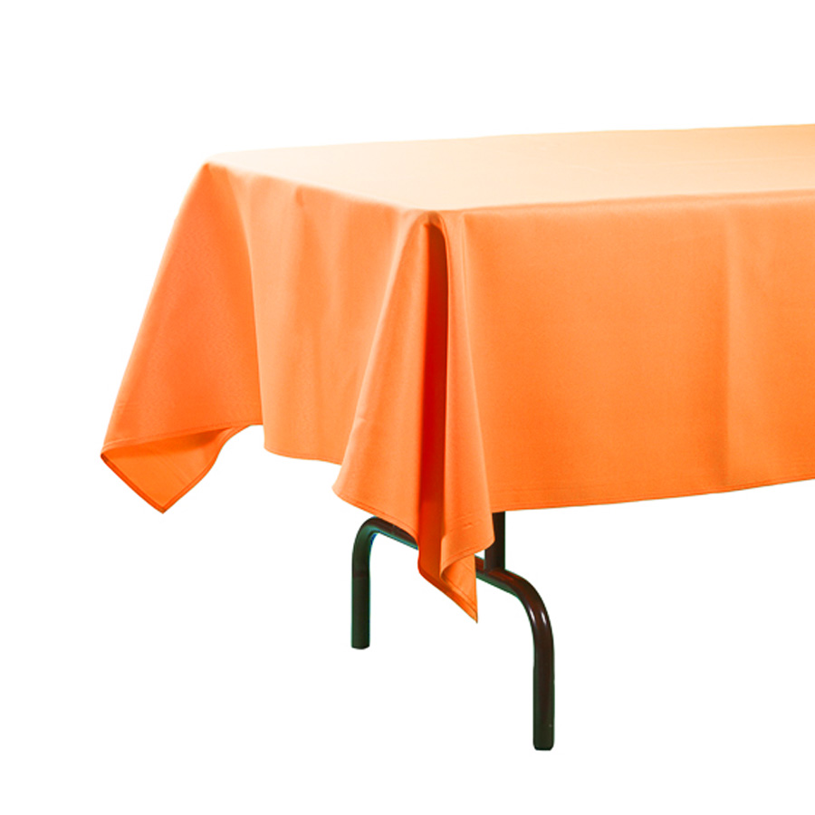 Plastic Rectangle Table Covers - Orange  54" x 108"