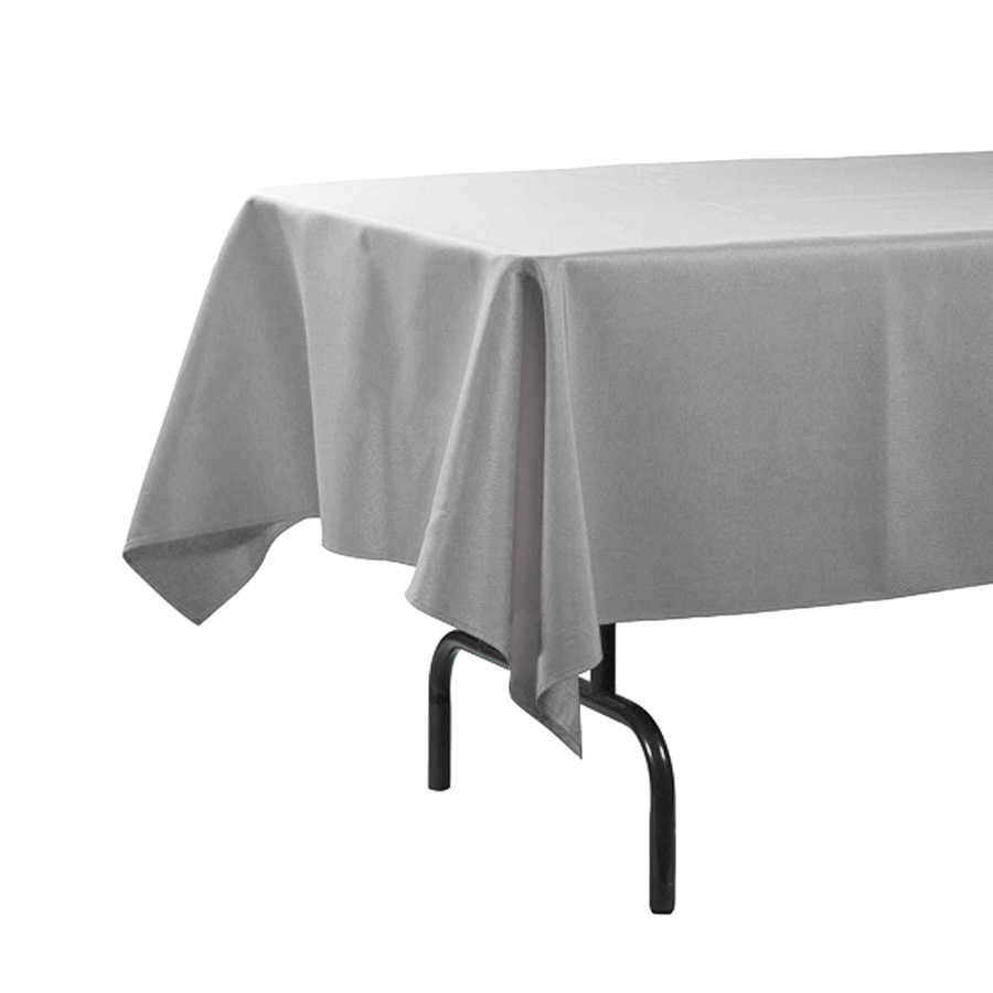 Plastic Rectangle Table Covers - Silver  54" x 108"