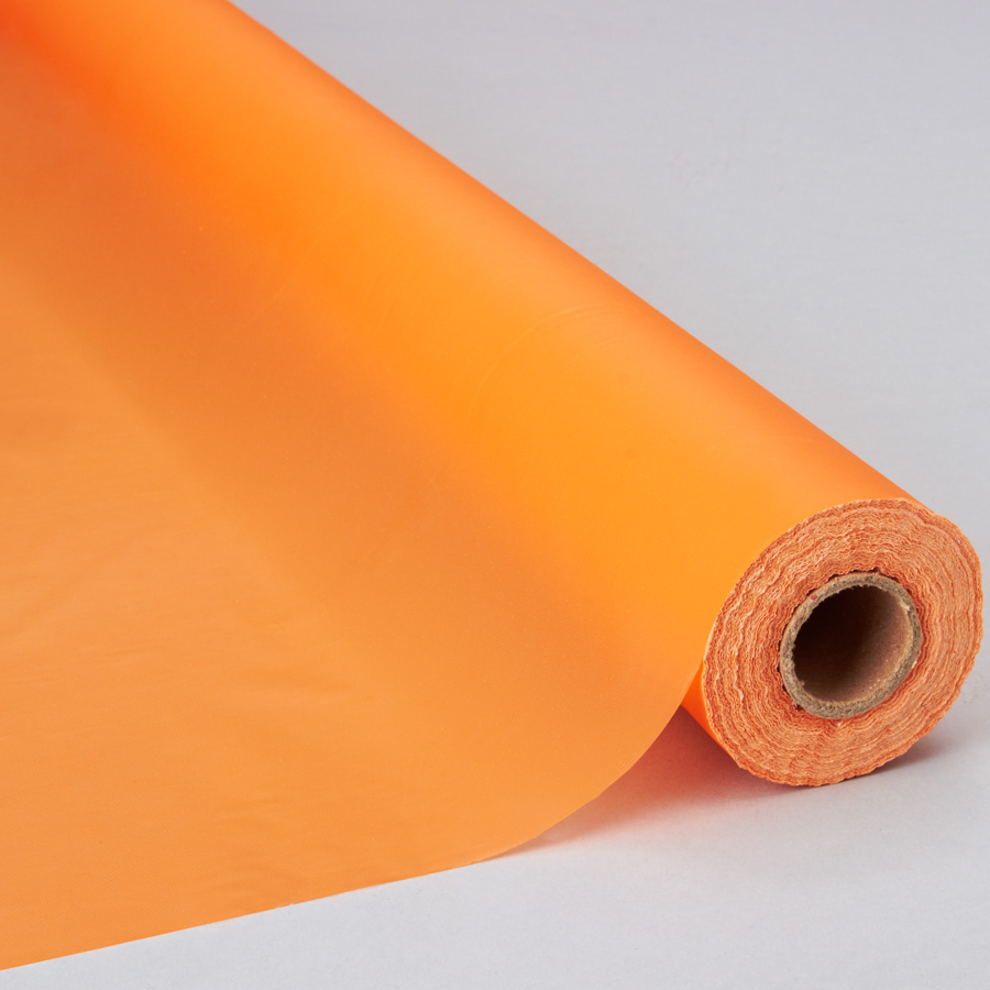 Plastic Table Roll - Orange 40" x 100`