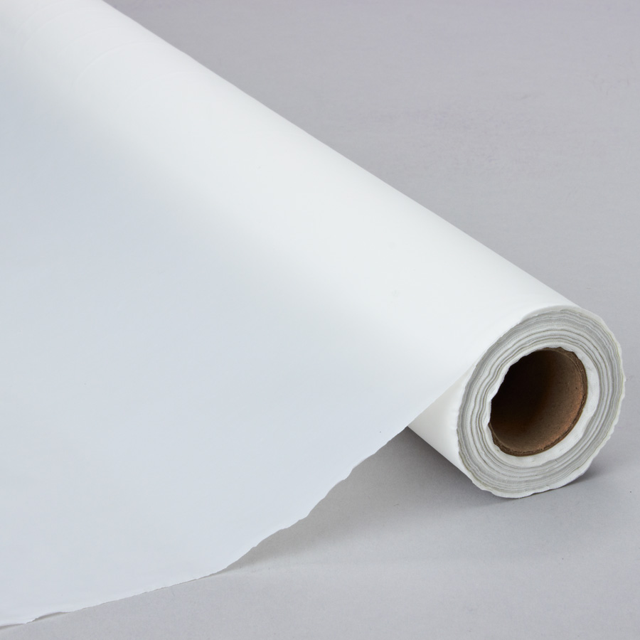 Plastic Table Roll - White 40" x 100`