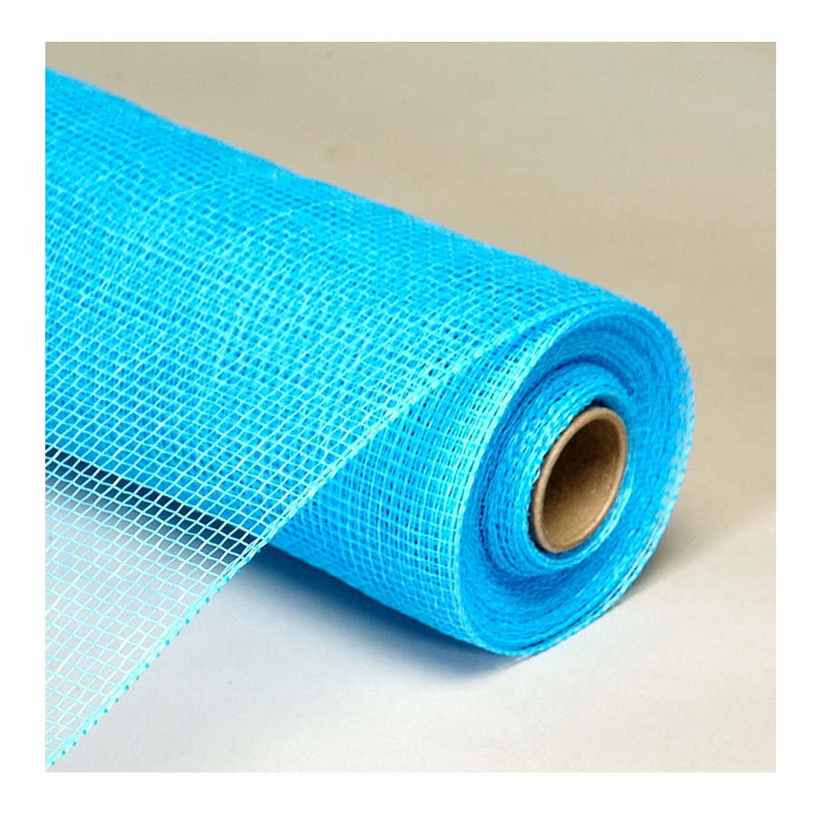 Decorative Poly Mesh Roll - Blue