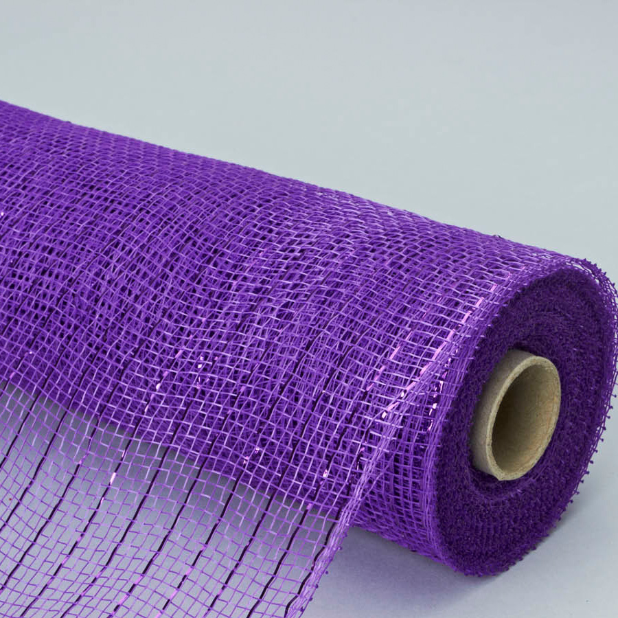 Decorative Poly Mesh Roll 10" - Purple