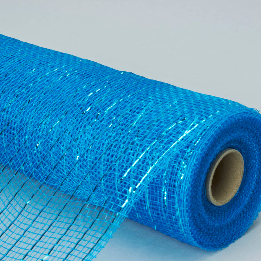 Decorative Poly Mesh Roll 10" - Turquoise