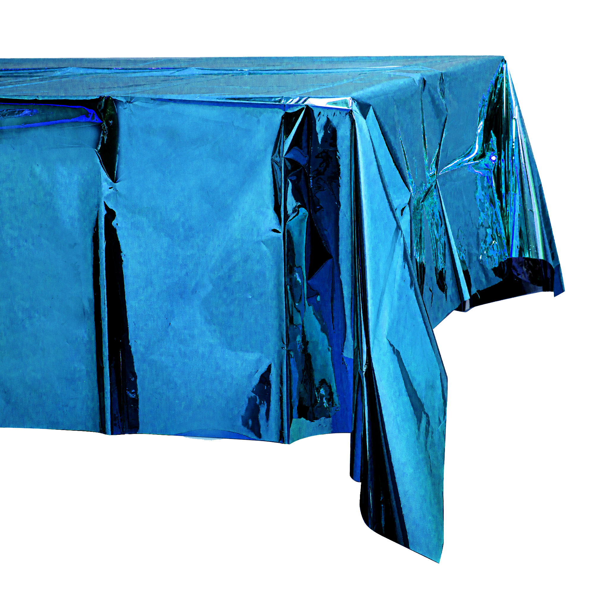 Plastic Foil Table Cover 54" x 108" - Blue
