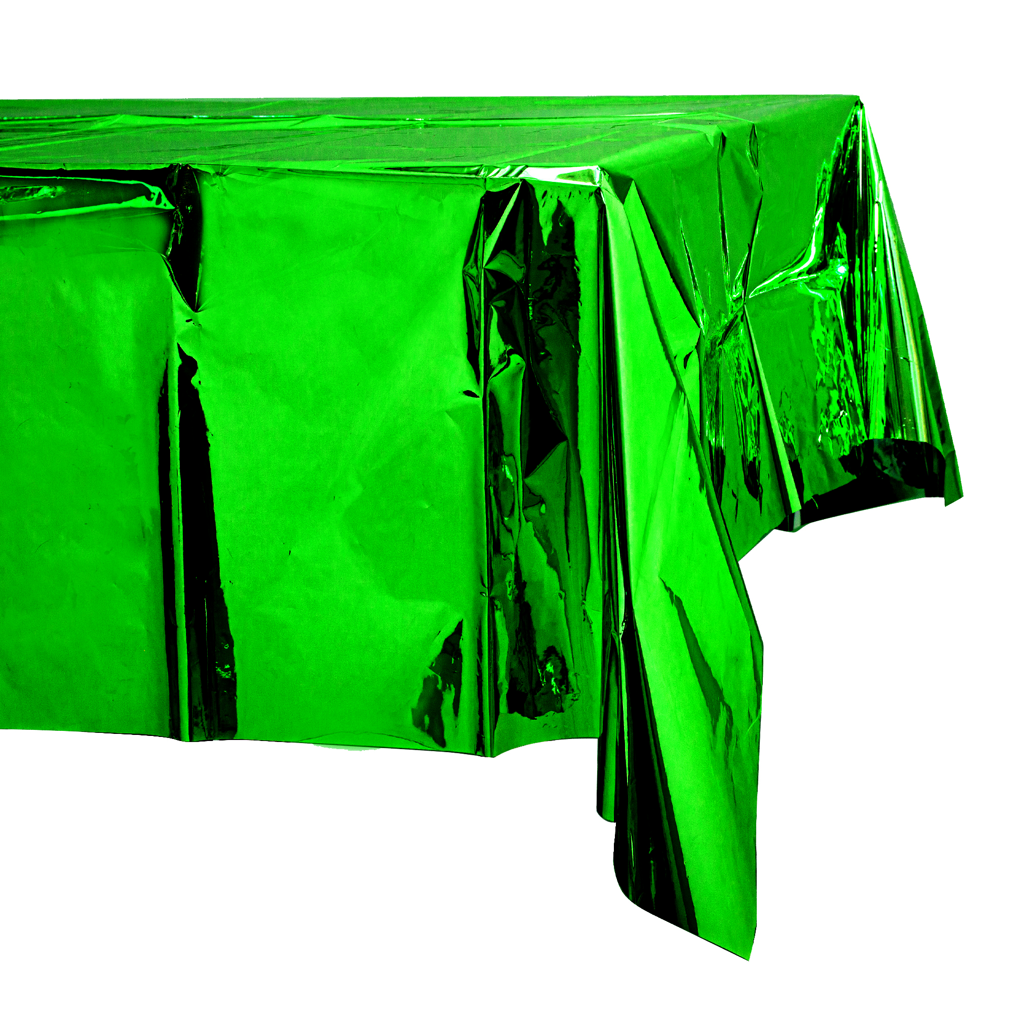 Plastic Foil Table Cover 54" x 108" - Emerald Green