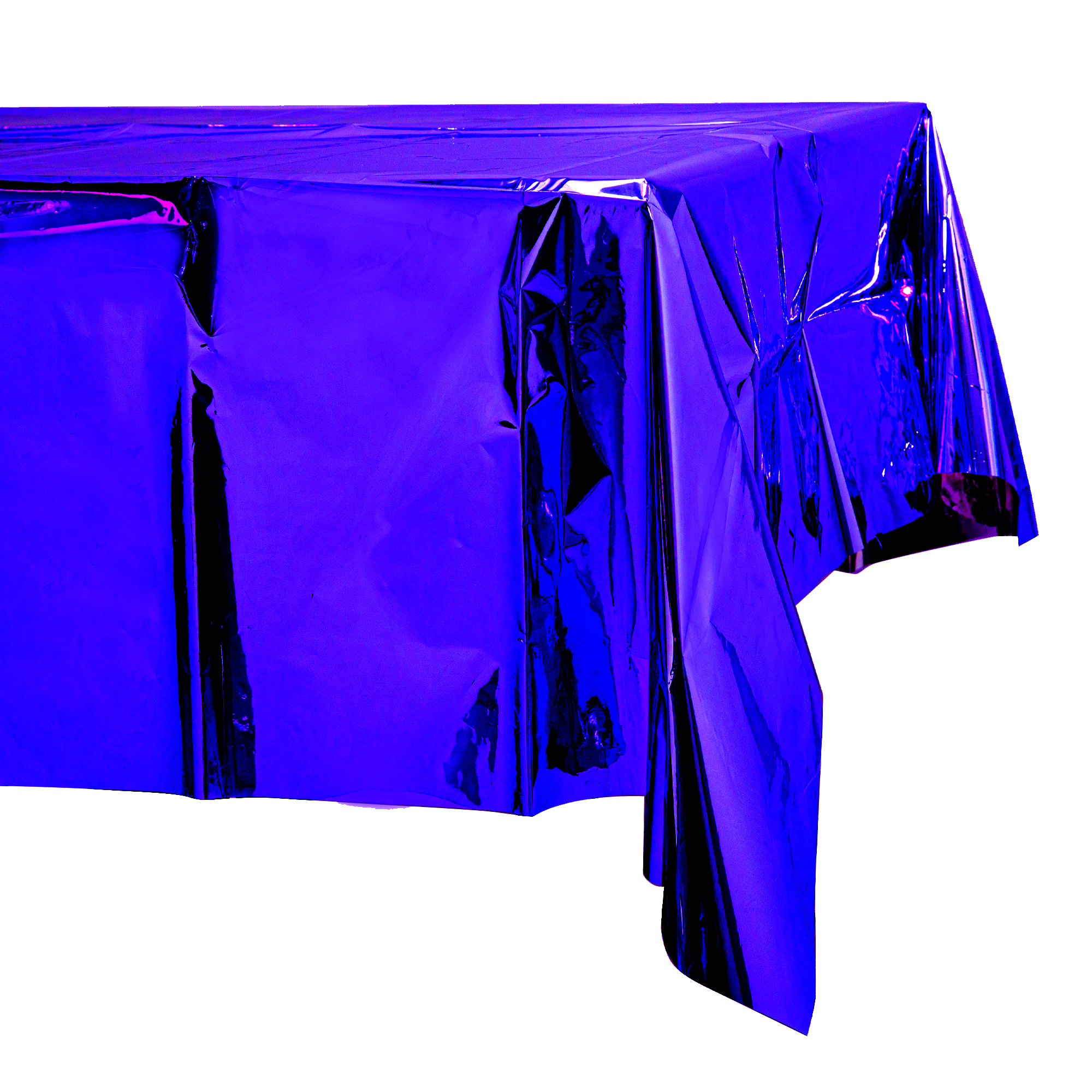 Plastic Foil Table Cover 54" x 108" - Purple
