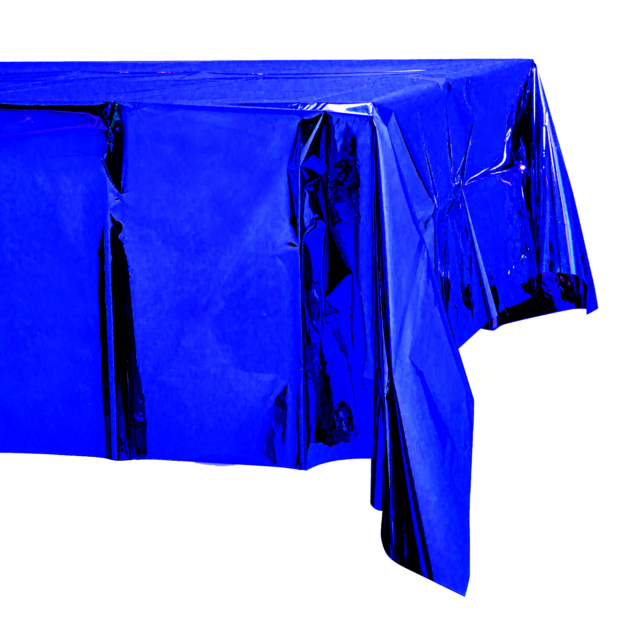 Plastic Foil Table Cover 54" x 108" - Royal Blue