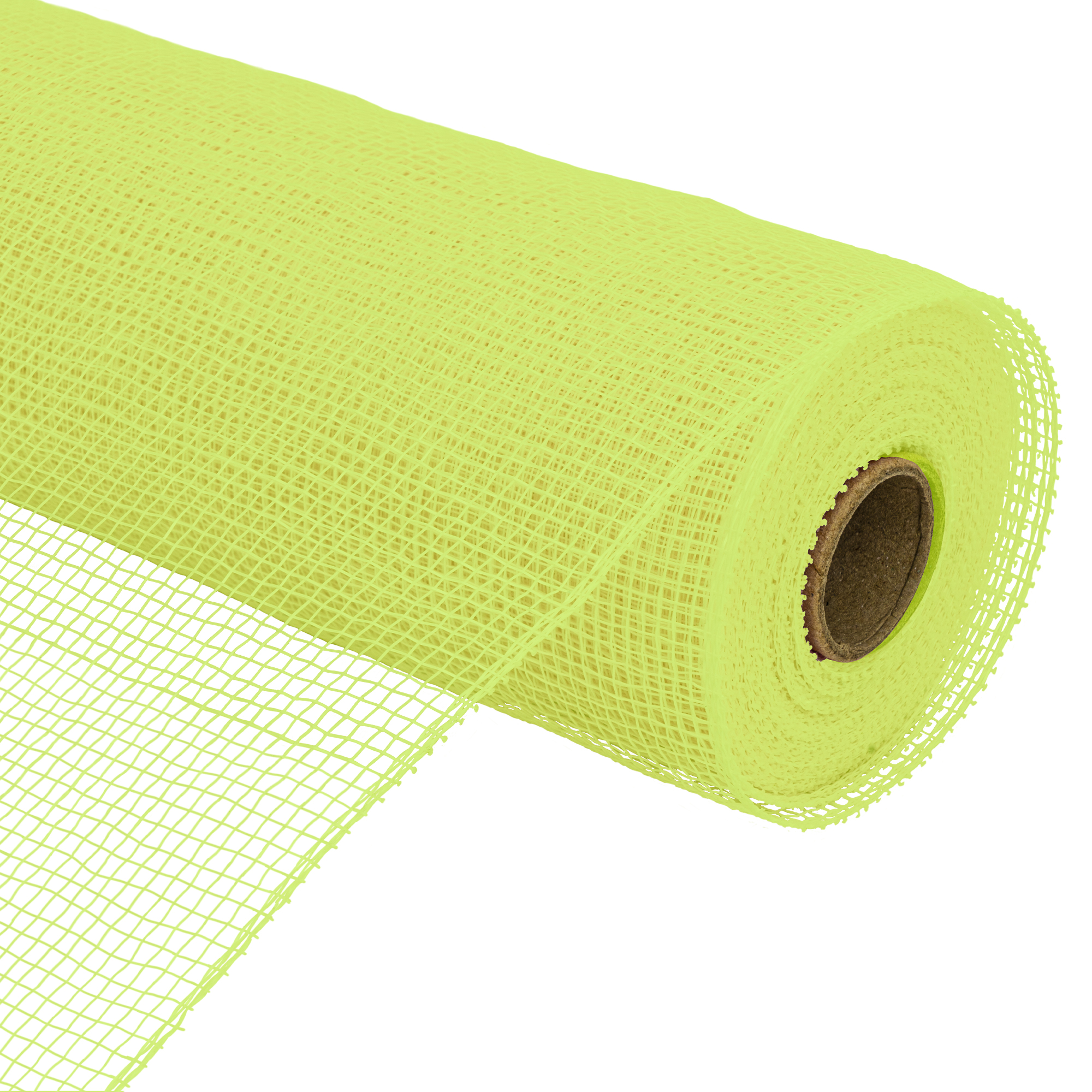 Decorative Plain Poly Mesh Roll 10" - Apple Green