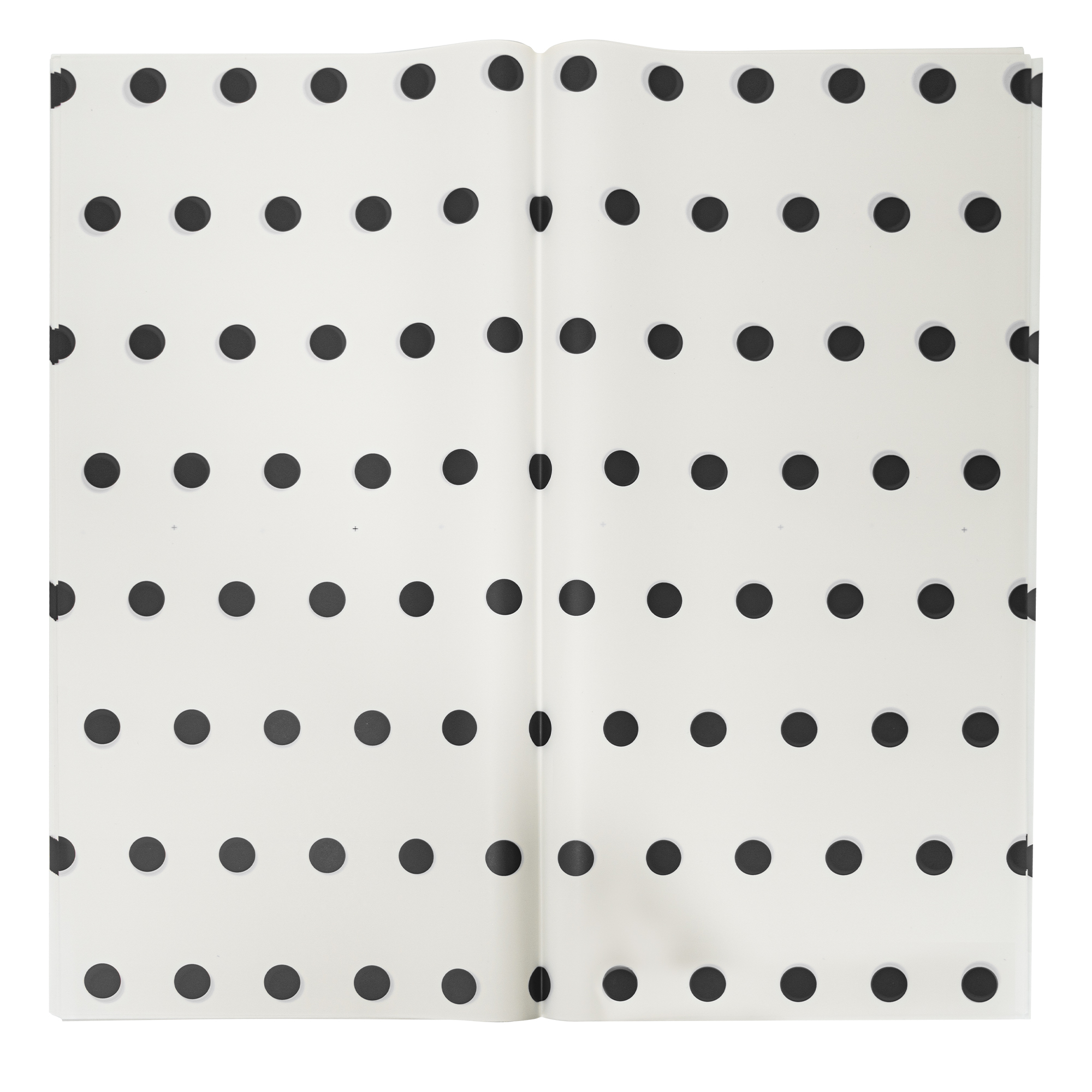 Floral Wrapping Paper With Polka Dots 20pc/pack  - Black