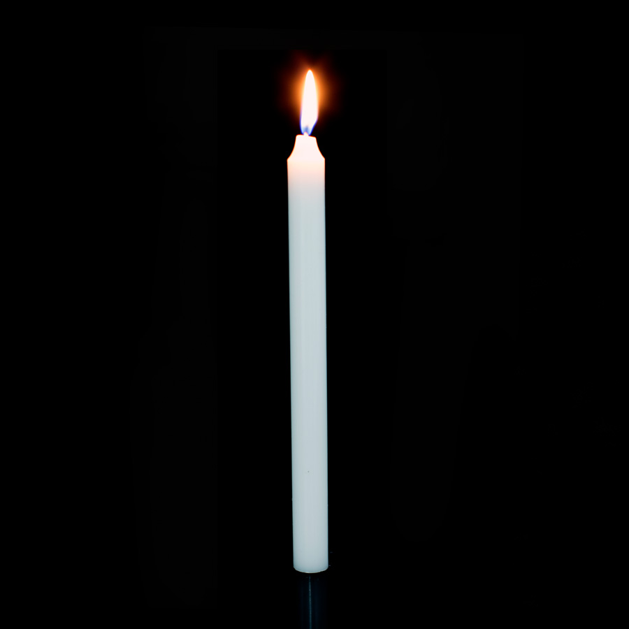 Brite Wick Taper Candles 10" 12pcs/box - White