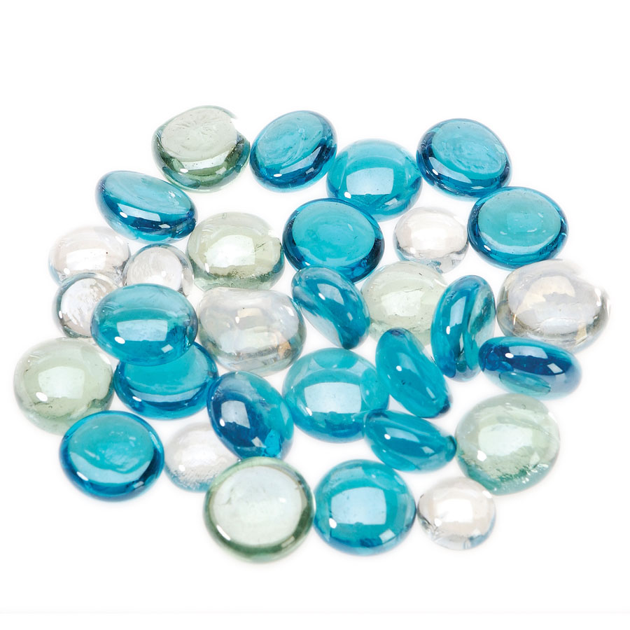 Décor Marbles Mixed Turquoise Colors
