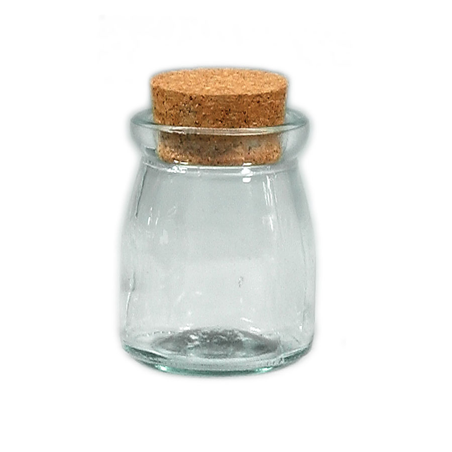Glass Bottle with Cork Stopper 3"